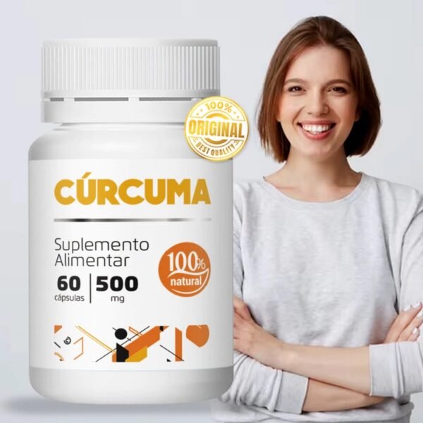 Cúrcuma Longa -Açafrão 60 Cápsulas 500mg - Imagem 2