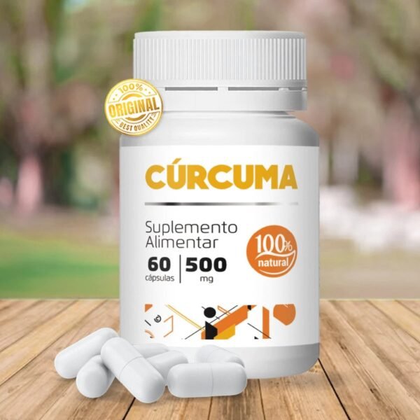 Cúrcuma Longa -Açafrão 60 Cápsulas 500mg - Imagem 5