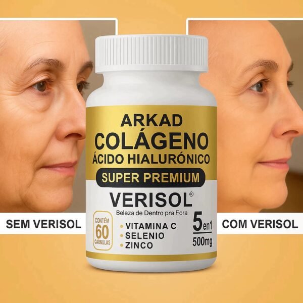 Colágeno Hidrolisado Verisol com Vitamina C - 60 Cápsulas - Original - Imagem 3