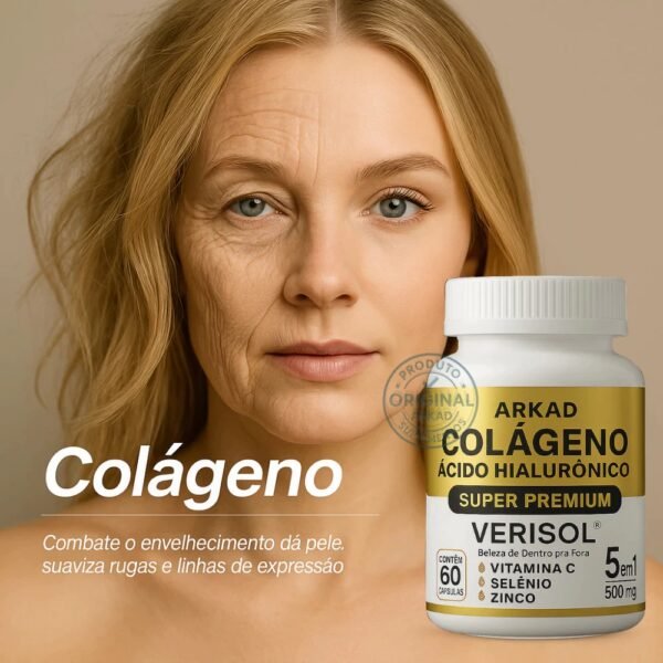 Colágeno Hidrolisado Verisol com Vitamina C - 60 Cápsulas - Original - Imagem 2