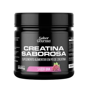 Creatina Saborosa Gourmet 300 Gramas  Sabor Uva Sabor Gourmet